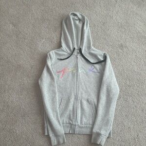 PINK Victoria’s Secret- zip up gray jacket